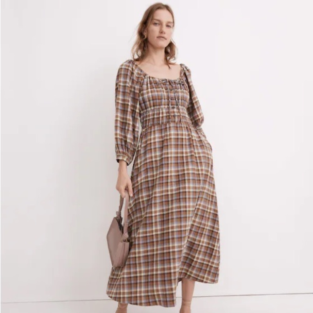 Madewell Sophia Gauze Midi Dress